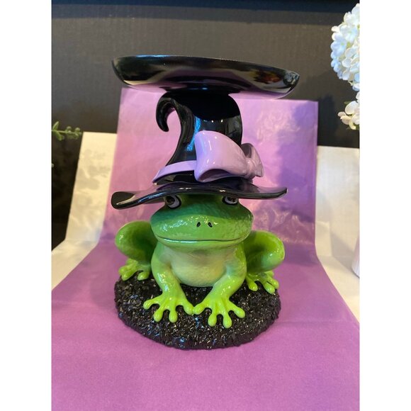 Bath & Body Works Halloween 2025 “Magical Frog” New 3 Wick Candle Holder - Picture 1 of 11